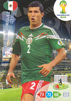 Francisco Rodriguez Mexico Panini 2014 World Cup #244